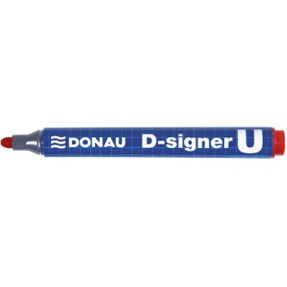Marker permanentny Donau D-Singer U czerwony
