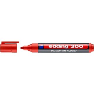 Marker permanentny Edding 300 czerwony