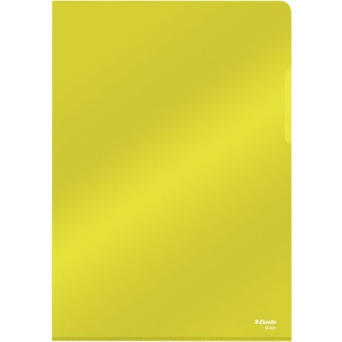 OFERTÓWKI ESSELTE "L" A4/150µm KRYSTALICZNE ŻÓŁTE (25)