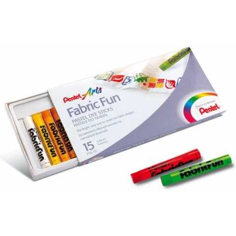 PASTELE DO TKANIN PENTEL 15 KOLORÓW