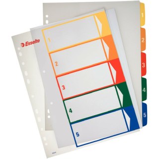 PRZEKŁADKI PP ESSELTE A4 1-5 DO NADRUKU