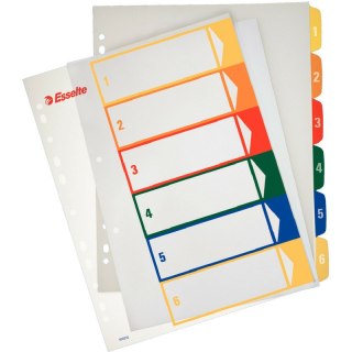 PRZEKŁADKI PP ESSELTE A4 1-6 DO NADRUKU