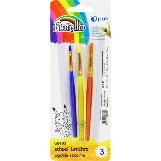 Pędzle Fiorello GR-FB3 zestaw 3 sztuki