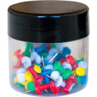 Pinezki do tablic Q-Connect mix kolorów (60)