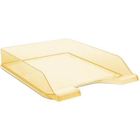 Półka na dokumenty Donau A4 transparentna pomarańczowa