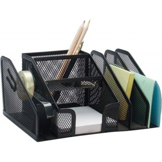 Przybornik na biurko Q-Connect metalowy czarny