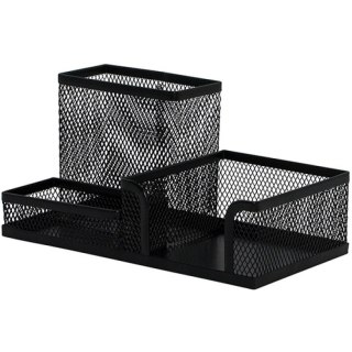 Przybornik na biurko Q-Connect metalowy czarny