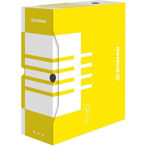 Pudło do archiwizacji Donau A4/120mm żółte