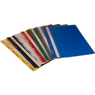 SKOROSZYT WPINANY NA AKTA OSOBOWE A4 PCV ŻÓŁTY (10)