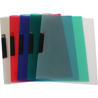 Skoroszyt z klipsem Biurfol A4 przezroczysty zielony