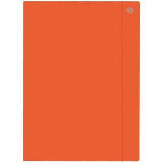TECZKA KARTONOWA Z GUMKĄ A4+, POMARAŃCZOWY
