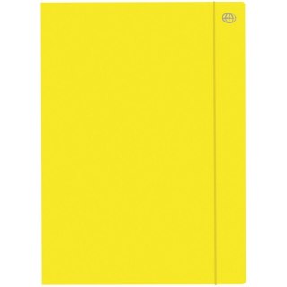 TECZKA KARTONOWA Z GUMKĄ A4+ ŻÓŁTA