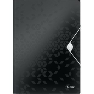 Teczka PP z gumką Leitz Wow A4/15mm czarna