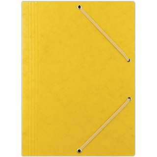 Teczka preszpanowa z gumką Donau A4 żółta