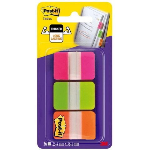 ZAKŁADKI POST-IT 25*38mm 3 KOLORY (3*22)
