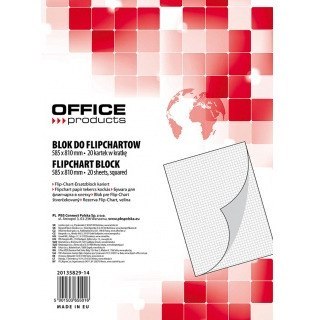 Blok do flipchartu Office Products 58.5x81cm kratka (20)