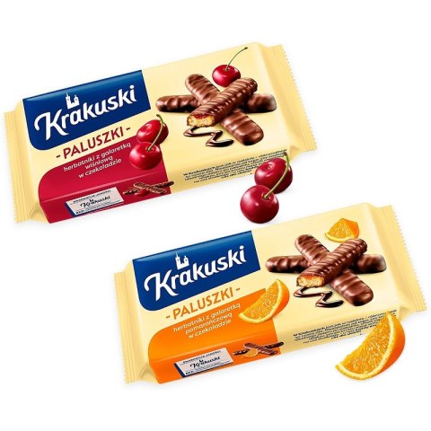 CIASTKA KRAKUSKI PALUSZKI 144g POMARAŃCZOWA GALARETKA