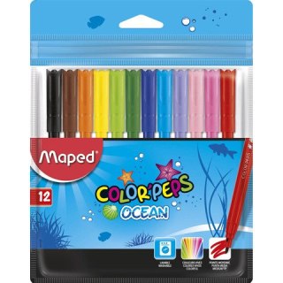 FLAMASTRY MAPED COLOR'PEPS OCEAN 12 KOLORÓW