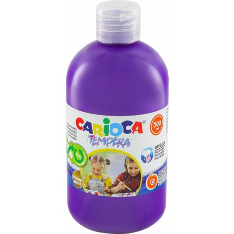 Farba tempera Carioca 500ml fioletowa