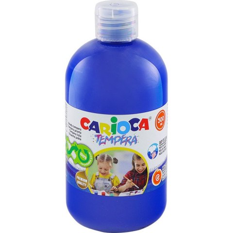 Farba tempera Carioca 500ml granatowa
