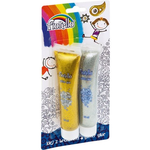 KLEJ Z BROKATEM FIORELLO 75ml*2 KOLORY