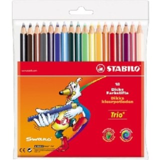 KREDKI STABILO TRIO 18 KOLORÓW