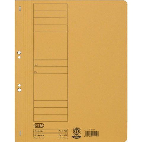 SKOROSZYT KARTONOWY ELBA A4 OCZKOWY ZIELONY