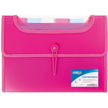 TECZKA PP STRIGO A4 6 PRZEKŁADEK FIOLETOWA