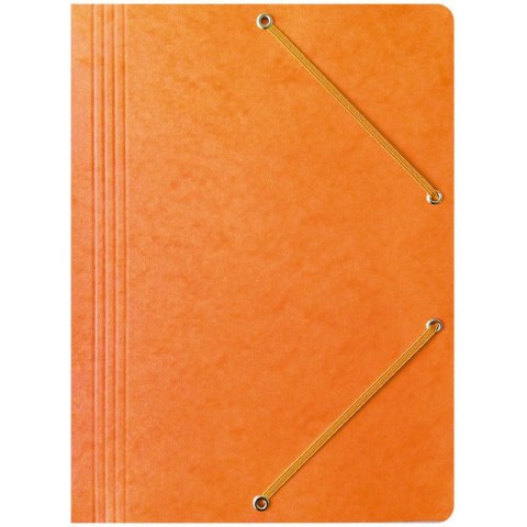 TECZKA PRESZPANOWA Z GUMKĄ BANTEX A4 POMARAŃCZOWA