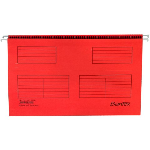 TECZKA ZAWIESZANA BANTEX A4 CZERWONA