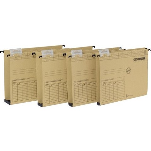 TECZKA ZAWIESZANA ELBA A4/4cm BRĄZOWA