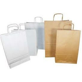 TORBA PAPIEROWA 40x18x39cm BIAŁA