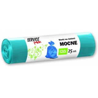 WORKI NA ŚMIECI BKF 120L LDPE NIEBIESKIE (25)