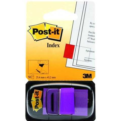 ZAKŁADKI POST-IT 25*43mm PURPUROWE (50)