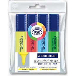 ZAKREŚLACZE STAEDTLER TEXTSURFER 4 KOLORY