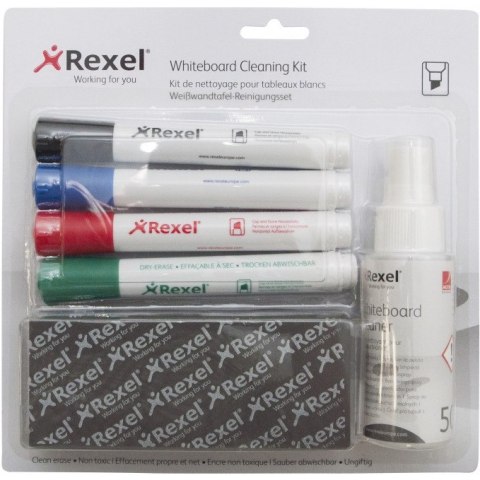 ZESTAW DO TABLIC REXEL WHITEBOARD CLEANING KIT
