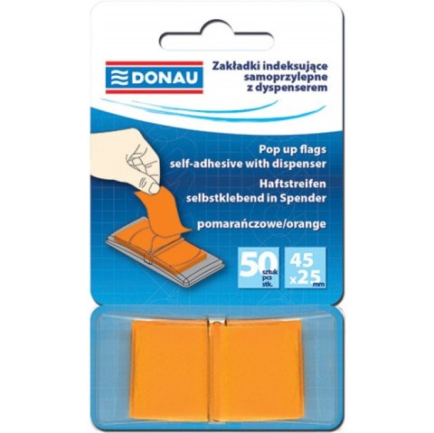 Zakładki Donau 25x45mm pomarańczowe (50)