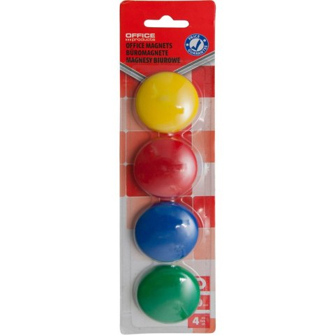Magnesy do tablic Office Products śr.40mm mix kolorów (4)