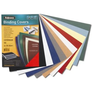 Okładki do bindownicy Fellowes A4 skóropodobne ciemnoczerwone (100)