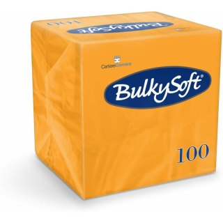 Serwetki BulkySoft 24x24cm 2w celulozowe pomarańczowe (100)