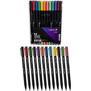 Flamastry Rystor RC-10 12 kolorów