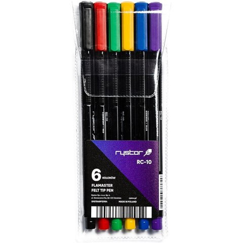 Flamastry Rystor RC-10 6 kolorów