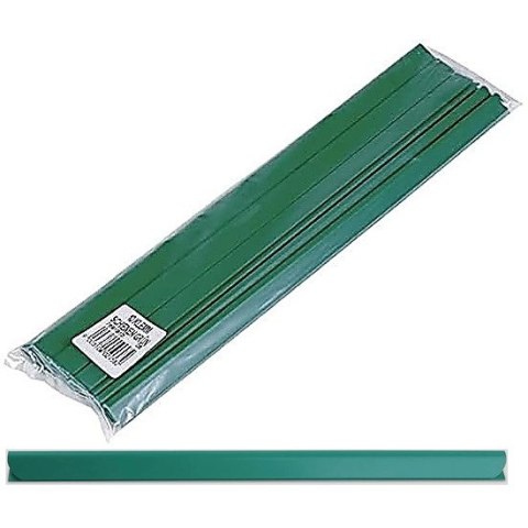 Grzbiety wsuwane Donau A4/6mm zielone (10)