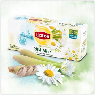 Herbata Lipton ziołowa rumianek z trawą cytrynową
