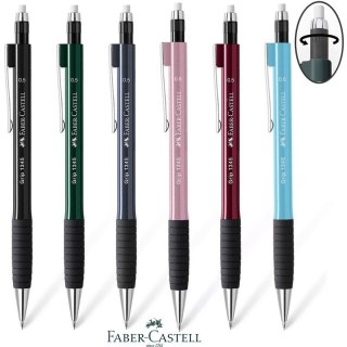 Ołówek automatyczny Faber-Castell Grip 1345 0.5mm metaliczny czarny