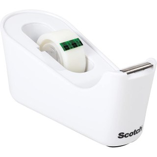 Podajnik do taśmy biurowej Scotch C18 (+1 taśma) biały