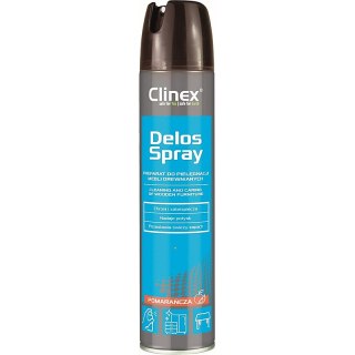 Spray do pielęgnacji i czyszczenia mebli drewnianych CLINEX Delos Shine, 300ml