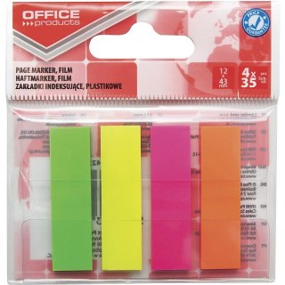 Zakładki indeksujšce OFFICE PRODUCTS, PP, 12x43mm,
