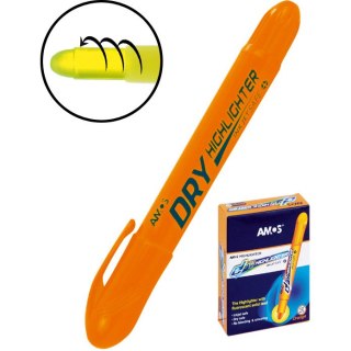 Zakreślacz w sztyfcie Amos Dry pomarańczowy