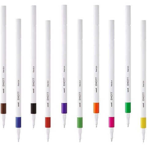 Cienkopis Uni Emott 0.4mm zielony